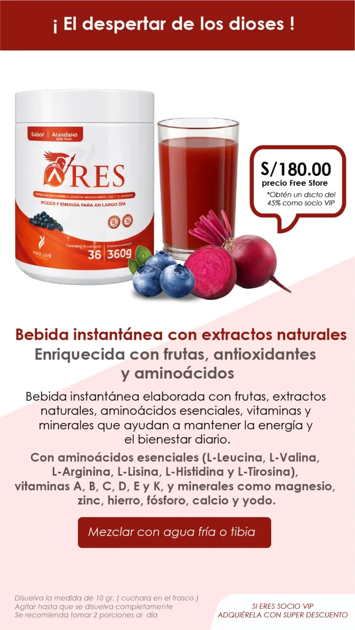 Ares Pote - Bebida instantanea con extractos naturales
